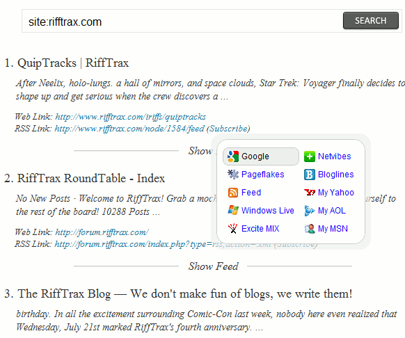 Поиск по домену site: на CtrlQ