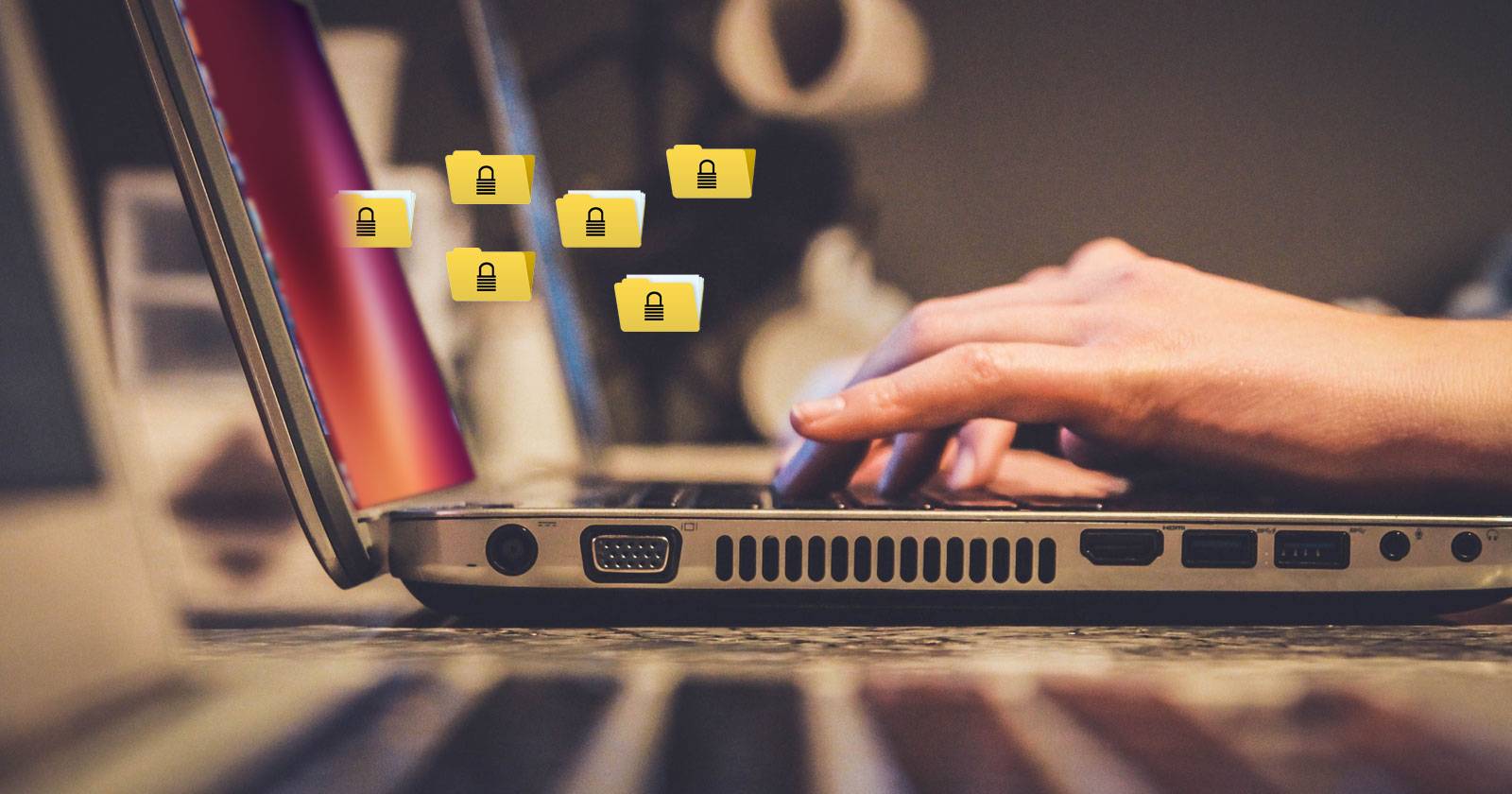 Шифрование файлов и папок в Ubuntu — общий вид интерфейса