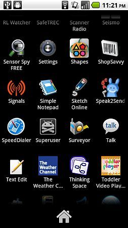 Значок Superuser и разрешения приложений