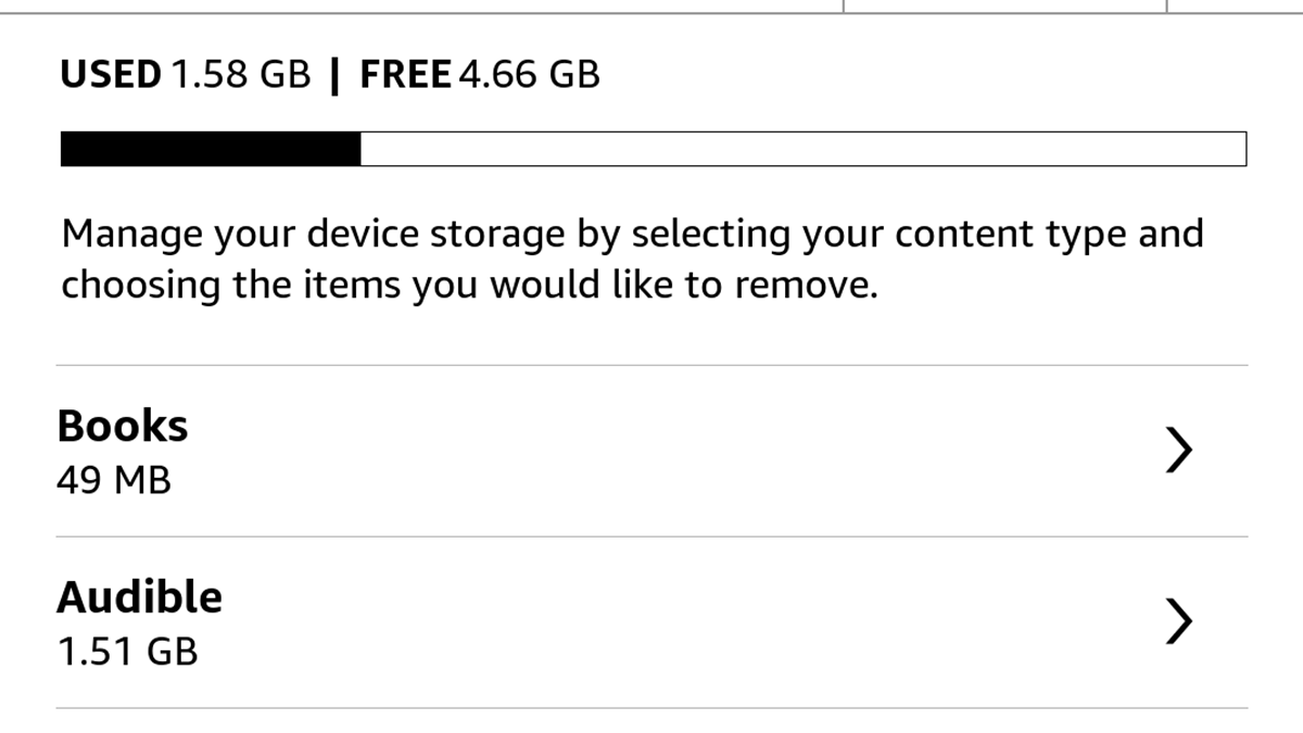 Как освободить место на Kindle быстро