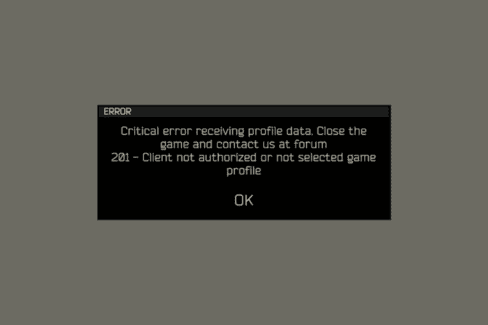 Errore 201 in Escape from Tarkov: guida completa