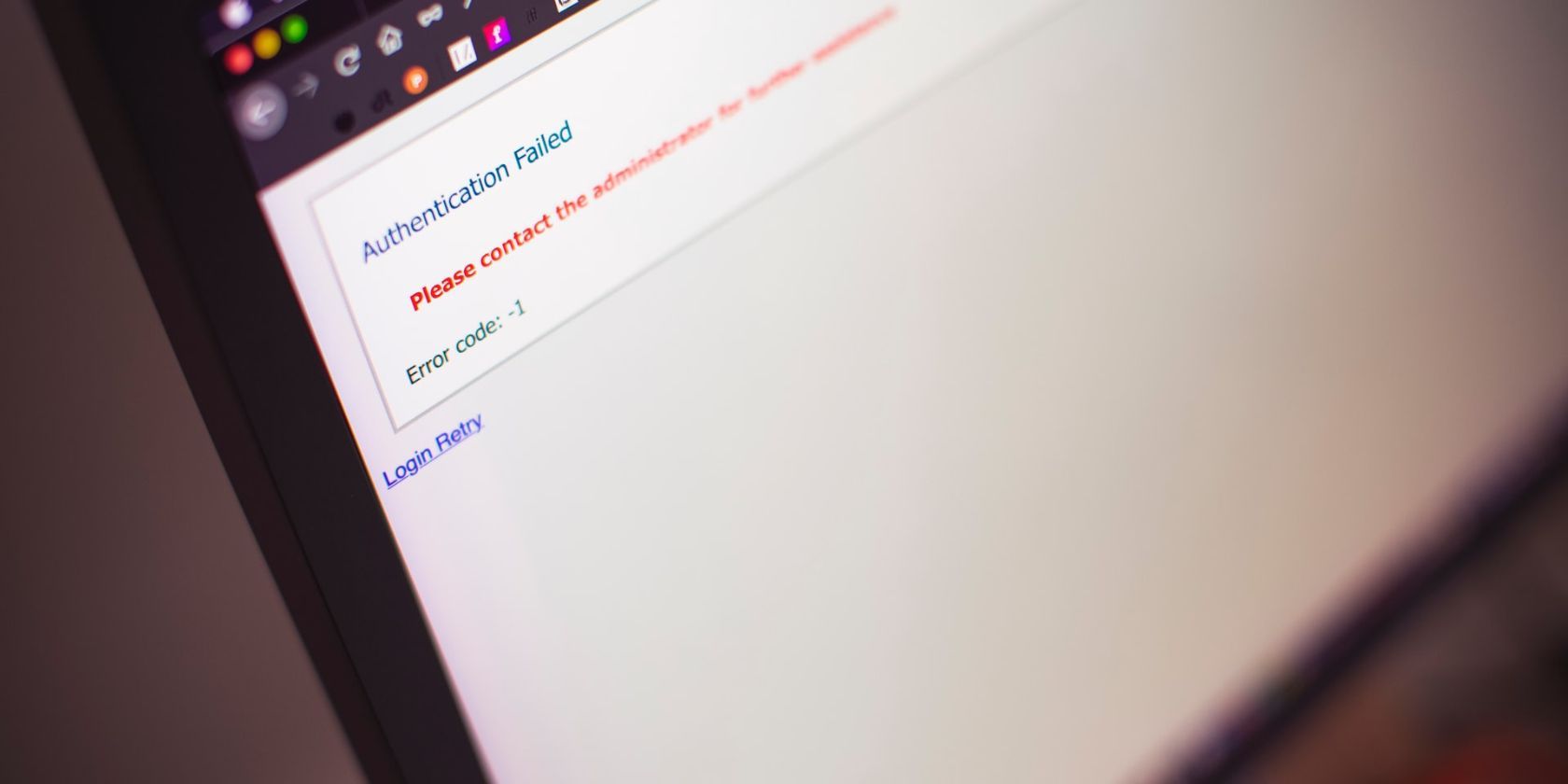 сервер или компьютер с технической ошибкой