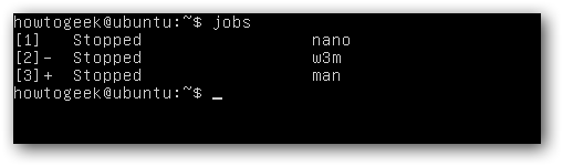 Пример вывода jobs с несколькими задачами