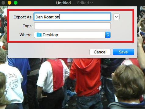 Сохранение файла в QuickTime