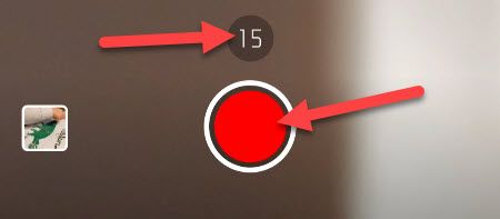 Выберите длительность и начните запись.