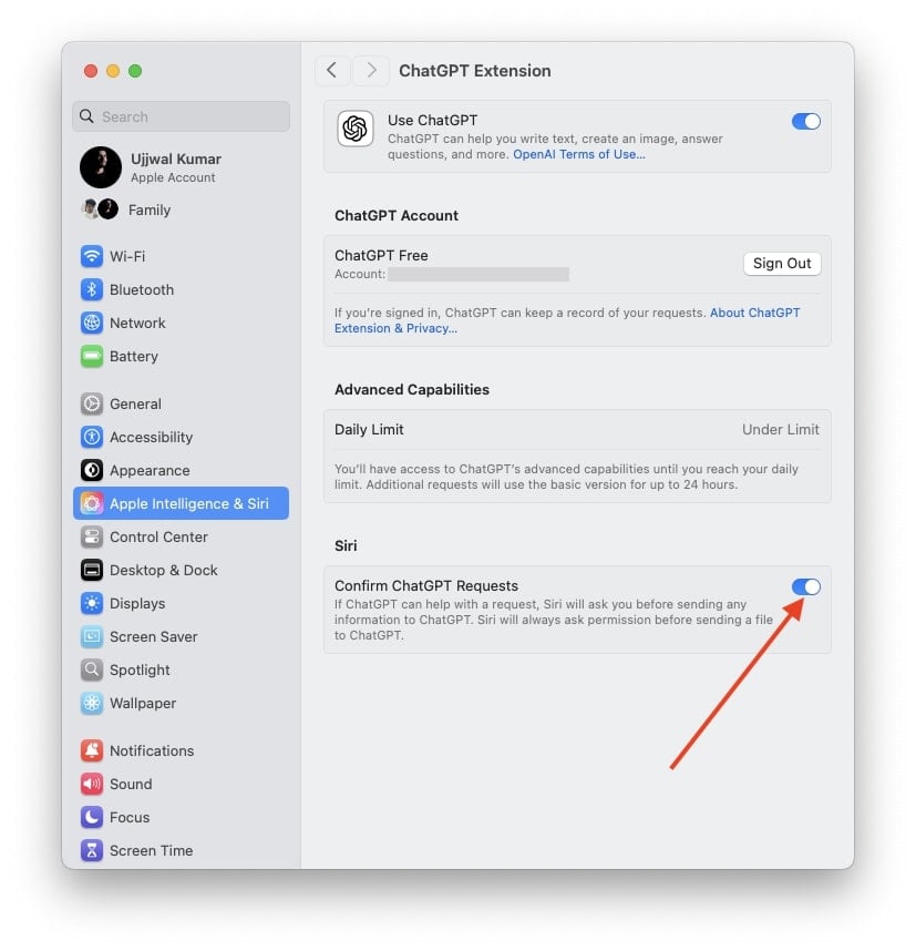 confirm chatgpt requests
