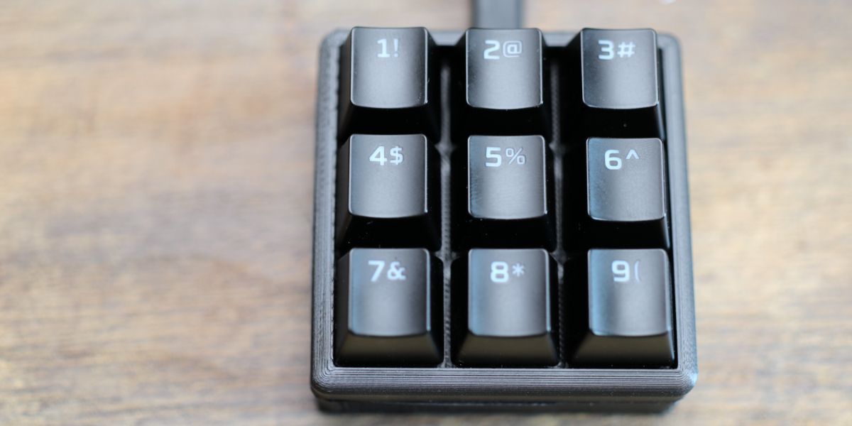 Готовый макропэд — вид сверху