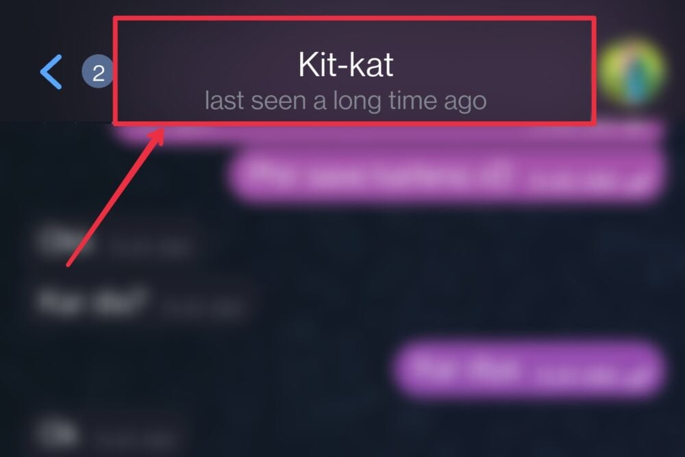 Проверка статуса «последний раз в сети» в чате Telegram