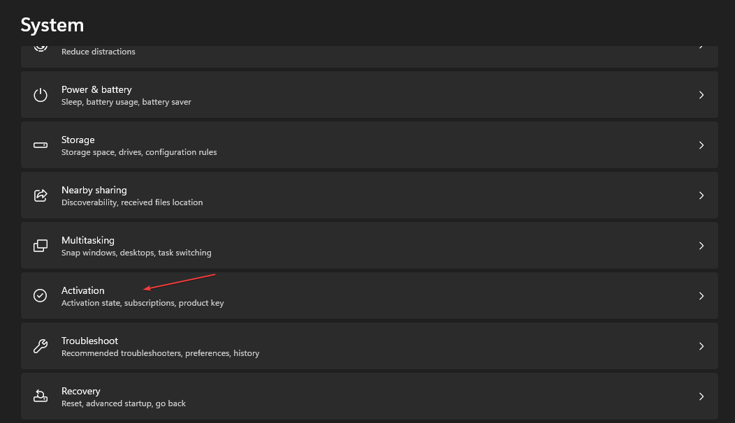 Страница активации в Параметрах Windows, где доступна кнопка 