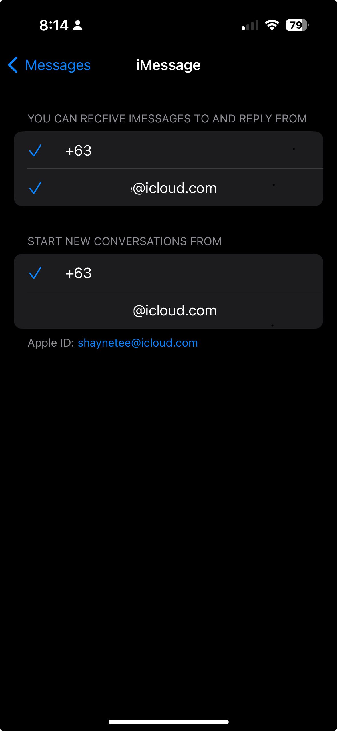 Start New Conversations and Receive Messages on Messages