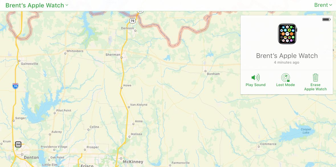 Find My Apple Watch iCloud