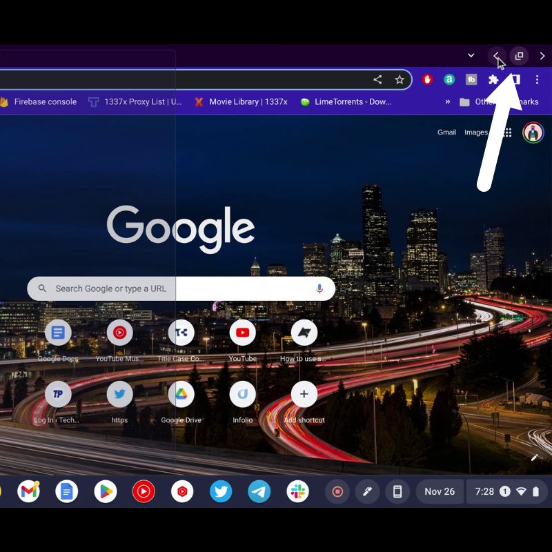 Стрелки рядом с кнопкой восстановления, указывающие левую и правую сторону