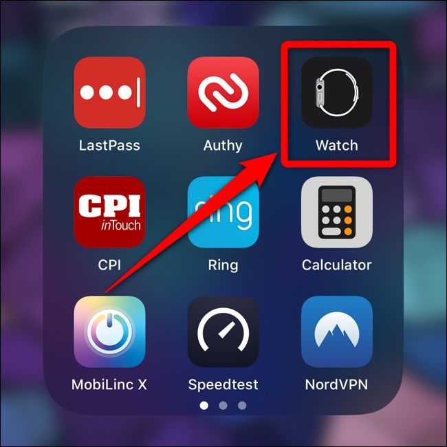 Откройте приложение Watch на iPhone