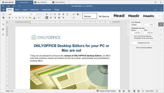 Установка ONLYOFFICE Desktop Editors на Ubuntu
