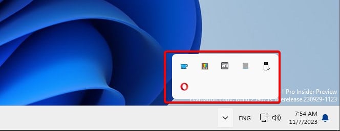 Иконки приложений в системном трее