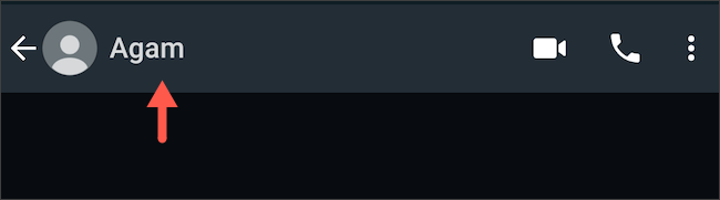 Профиль контакта в WhatsApp