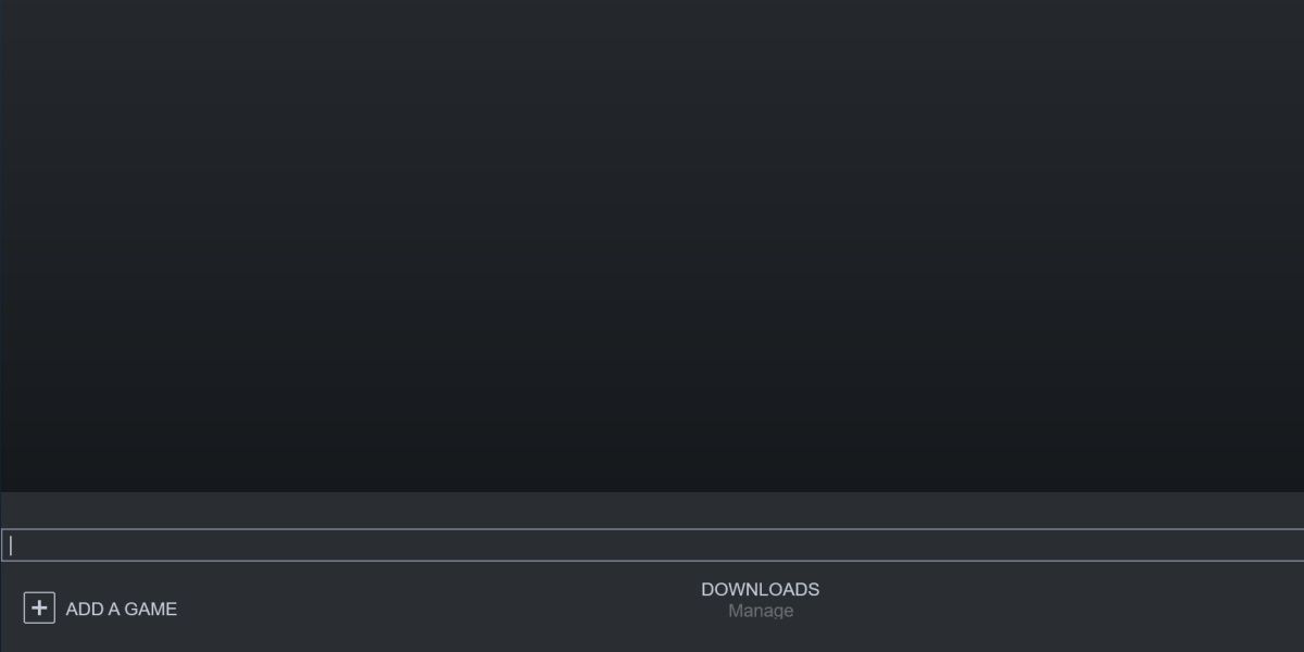 screenshot of the steam client console text input