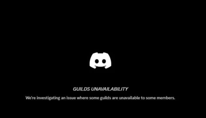Corriger l’indisponibilité des guildes Discord