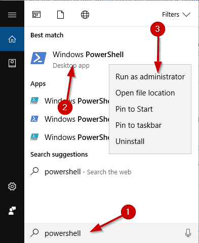 Запуск PowerShell от администратора