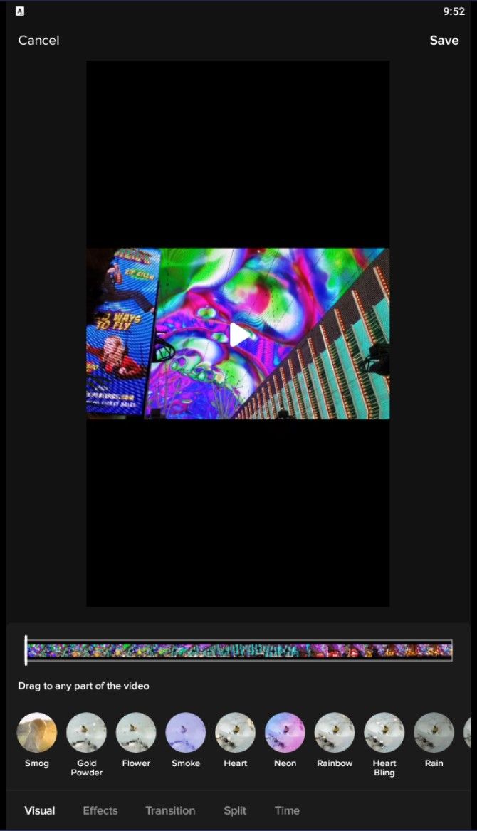Редактирование видео в TikTok внутри Bluestacks