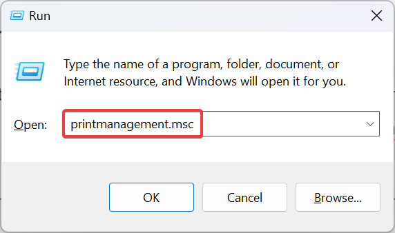Окно Print Management при запуске