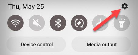 Экран с пунктом Приложения в настройках