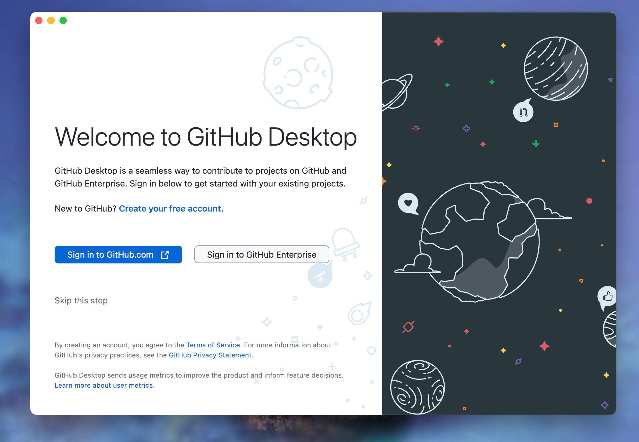 Welcome to GitHub Desktop