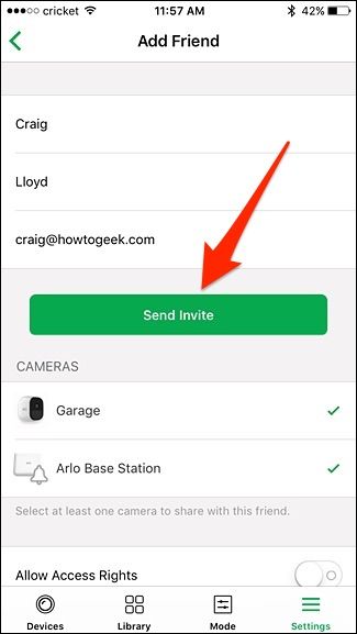 Статус приглашения Ожидает/Принято