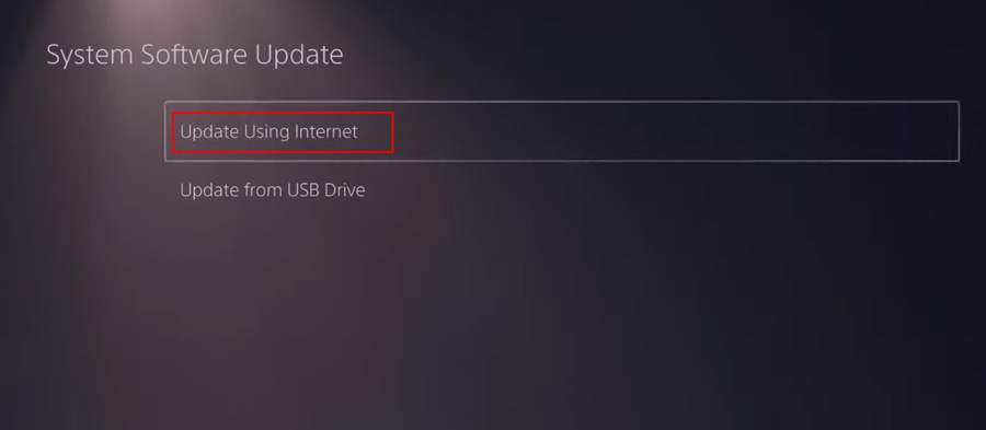 Обновление системного ПО PS5