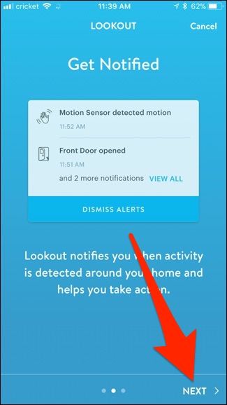 Информация о Lookout в приложении