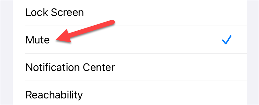 Назначение действия «Mute» для жеста Back Tap