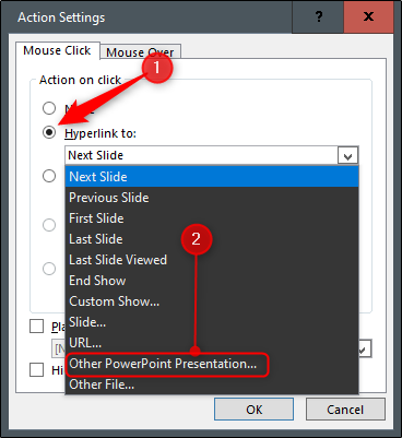 Выбор опции 