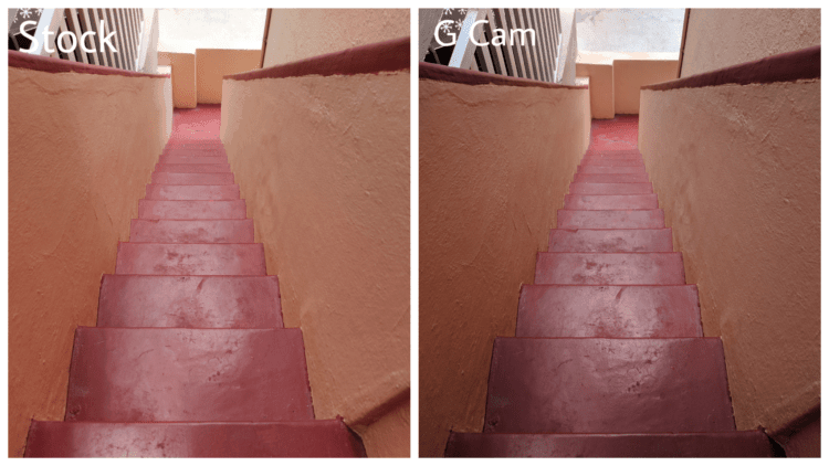 Снимок, сравнение качества GCam на OnePlus 7 — ночная съёмка с уменьшенным шумом и улучшенной детализацией