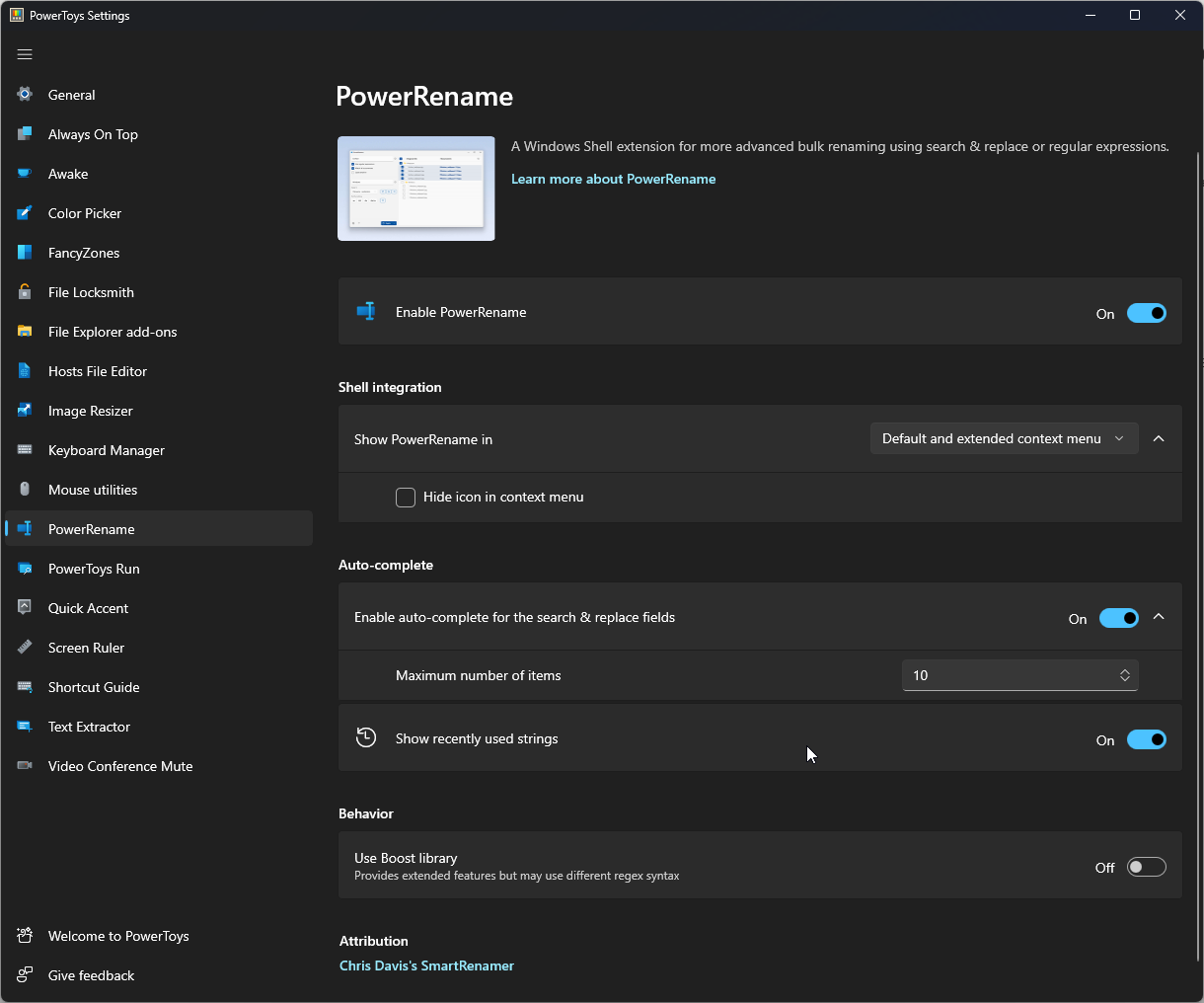 PowerRename для пакетного переименования файлов