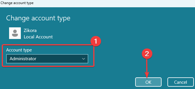 Подтверждение назначения администратора
