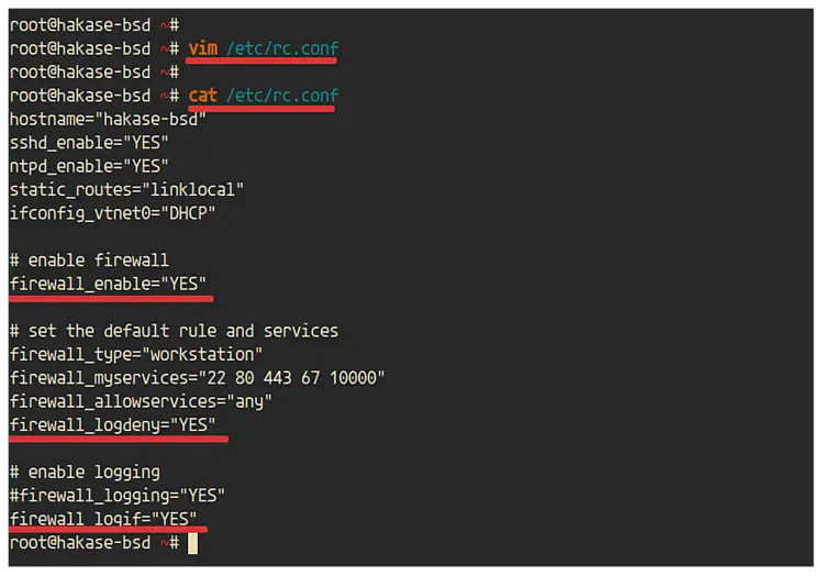 IPFW на FreeBSD 12.0 — настройка и логирование