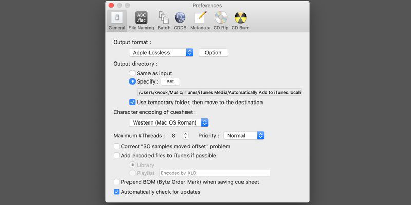 FLAC в ALAC на Mac: инструкция с XLD