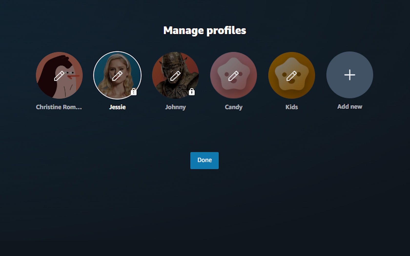 Управление профилями в Prime Video через веб‑браузер