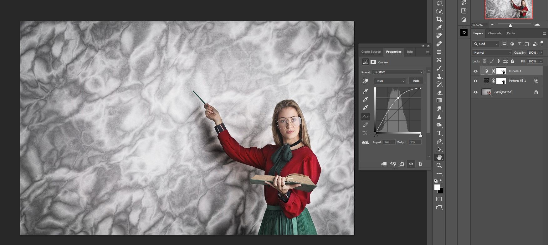 пример светлой версии Curves