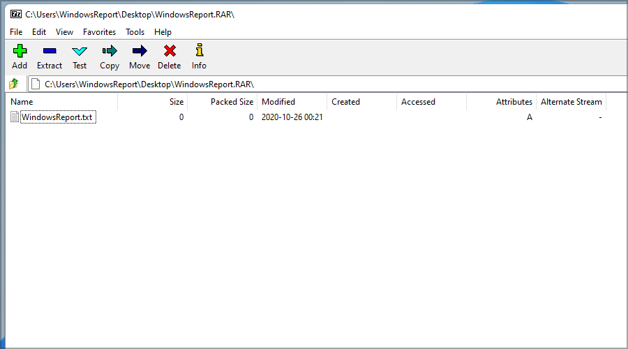 Содержимое RAR-архива в 7-Zip