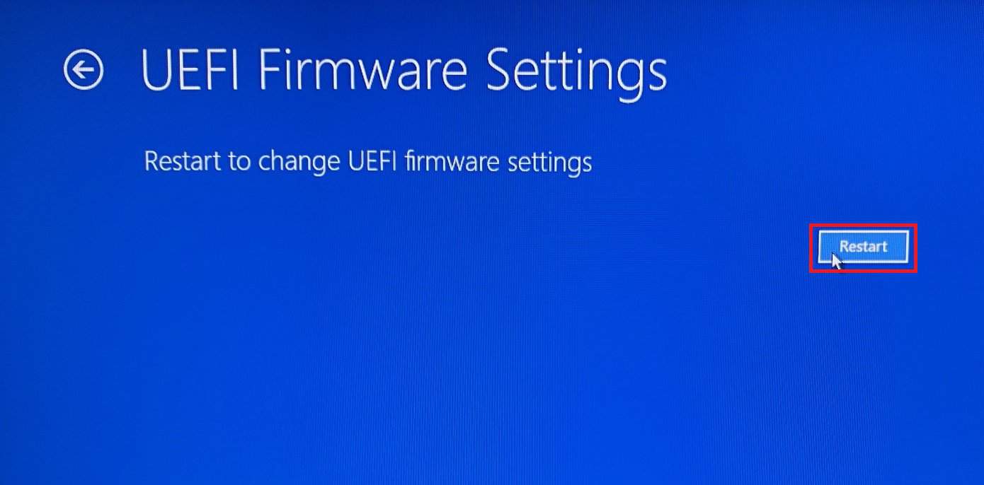 Перезагрузка в UEFI — переход в Boot Menu
