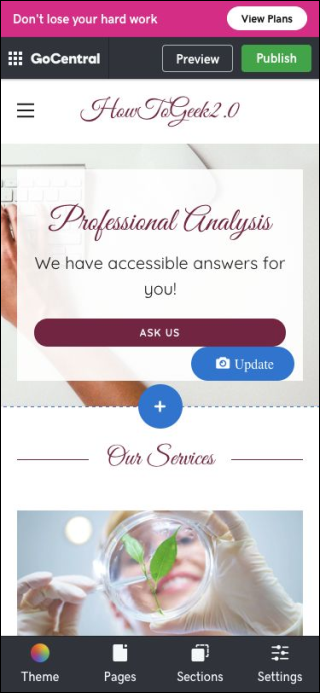 Создать сайт с телефона — GoDaddy, WordPress, Weebly