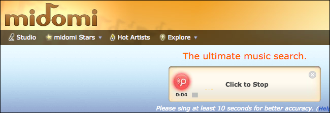 Веб‑сервис распознавания музыки в браузере
