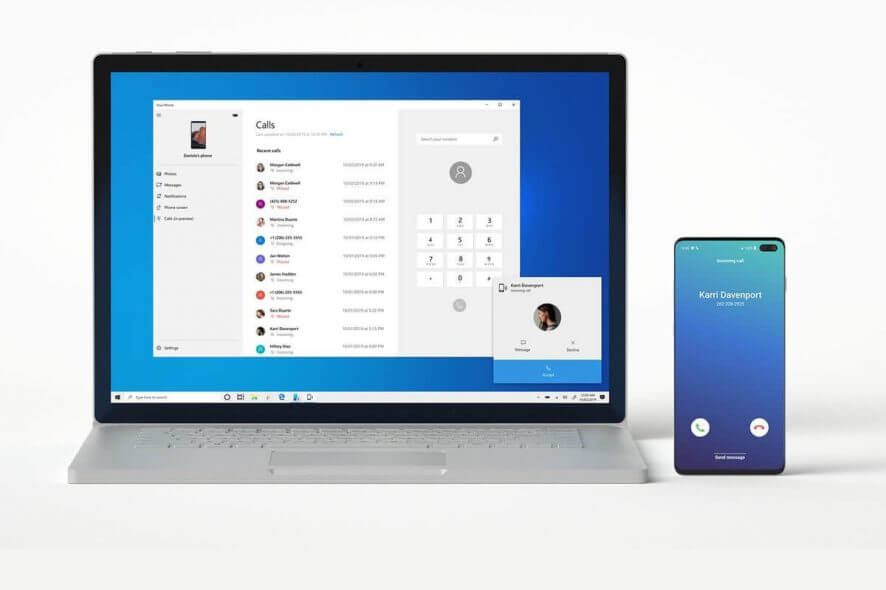 Как звонить через «Ваш телефон» в Windows 10