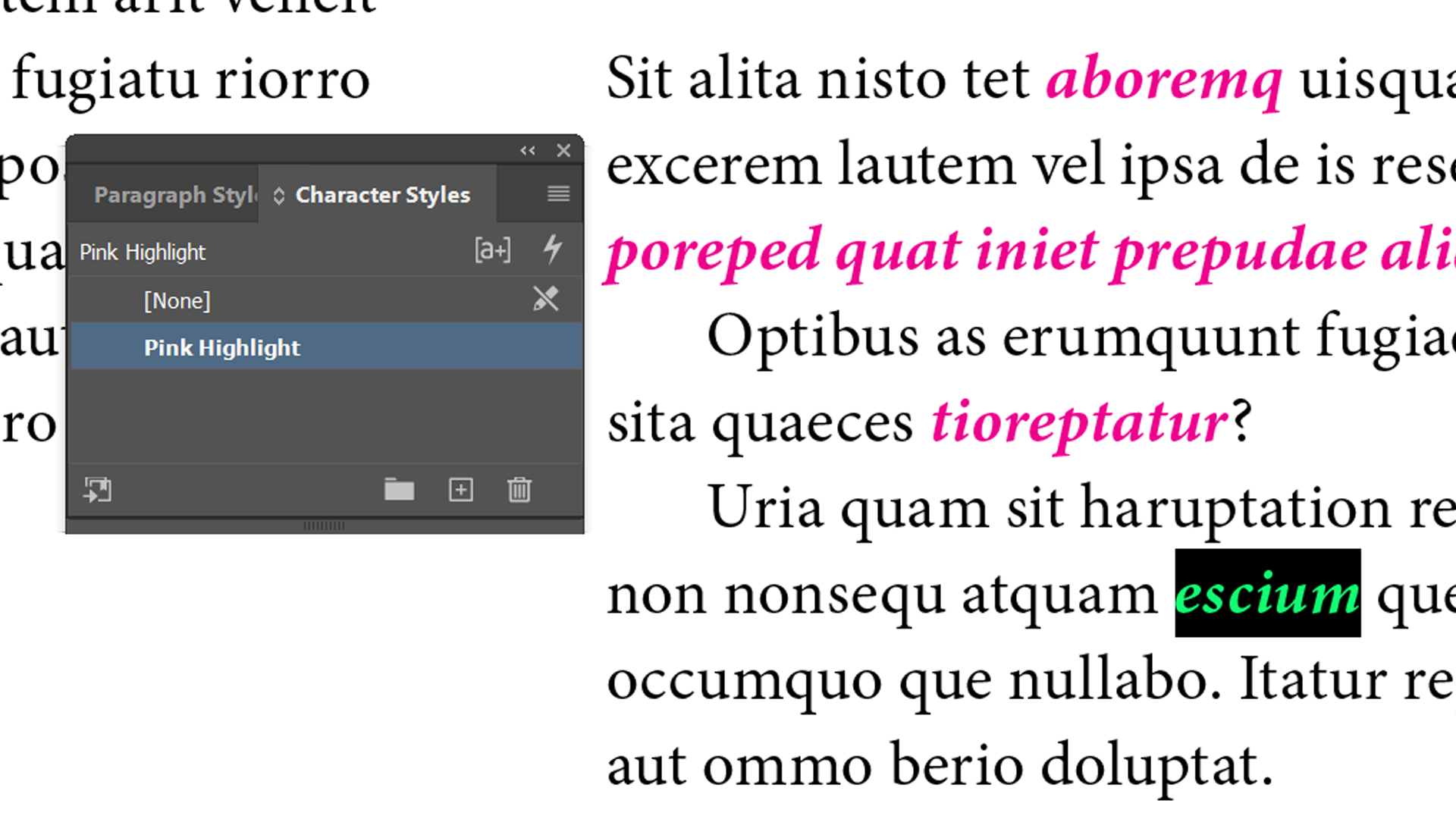 применение символьного стиля