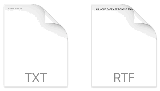 Пример кэшированных превью текстовых файлов и иконок