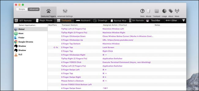 BetterTouchTool: жесты и автоматизация на Mac