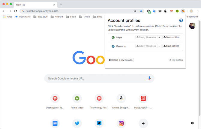 Easy Account Switcher для Google Chrome