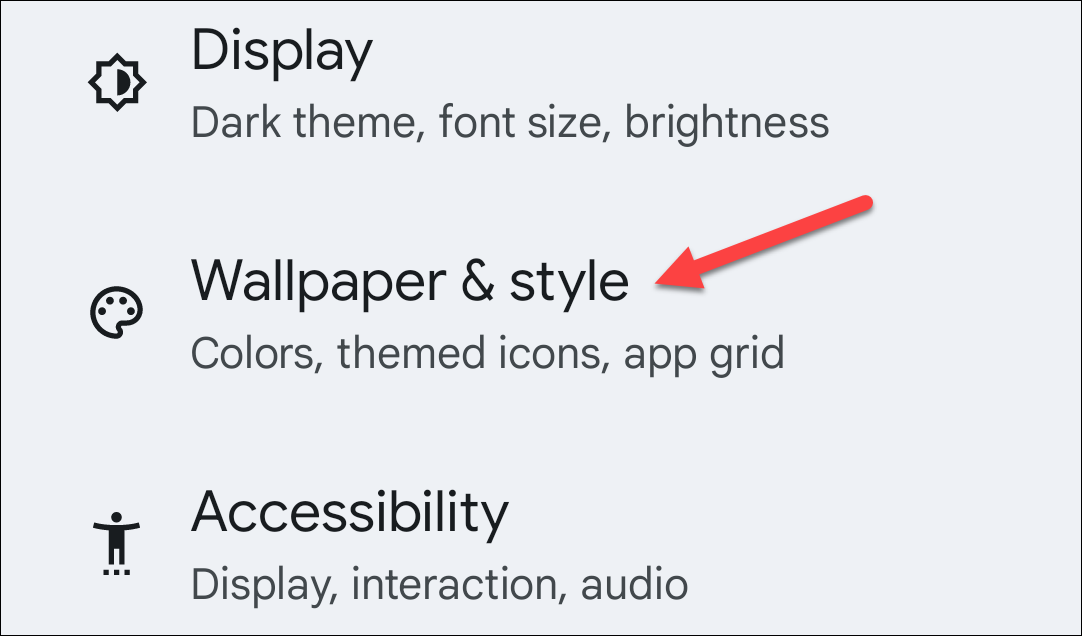 Откройте раздел Обои и стиль
