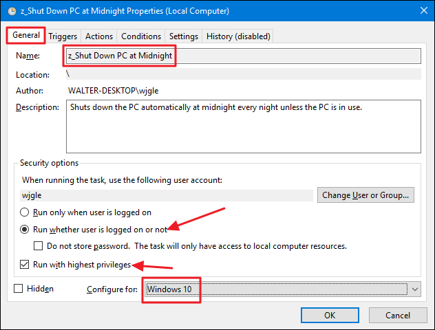 Параметры задачи — общие